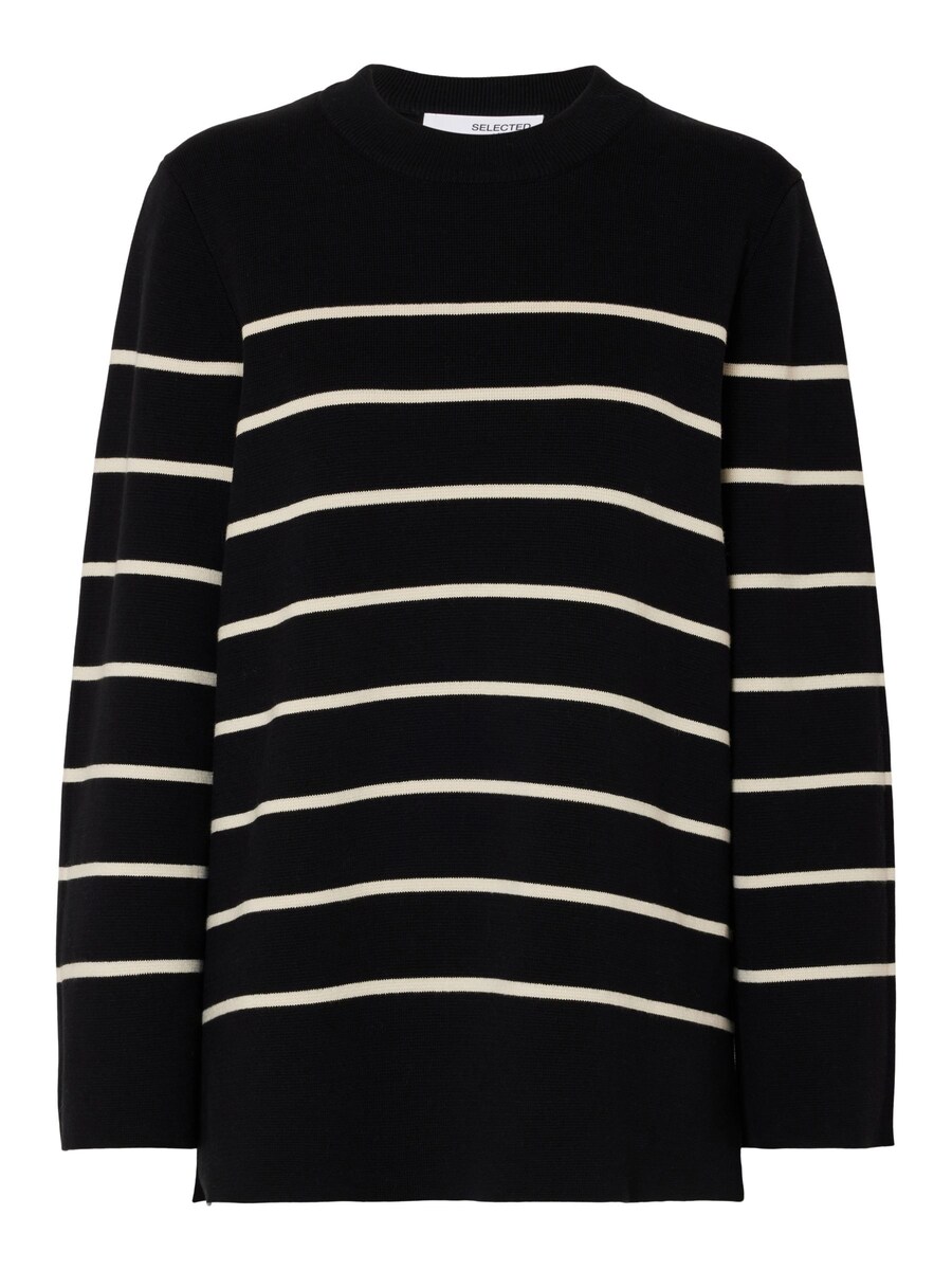 

Тонкий вязаный свитер SELECTED FEMME Sweater, черный