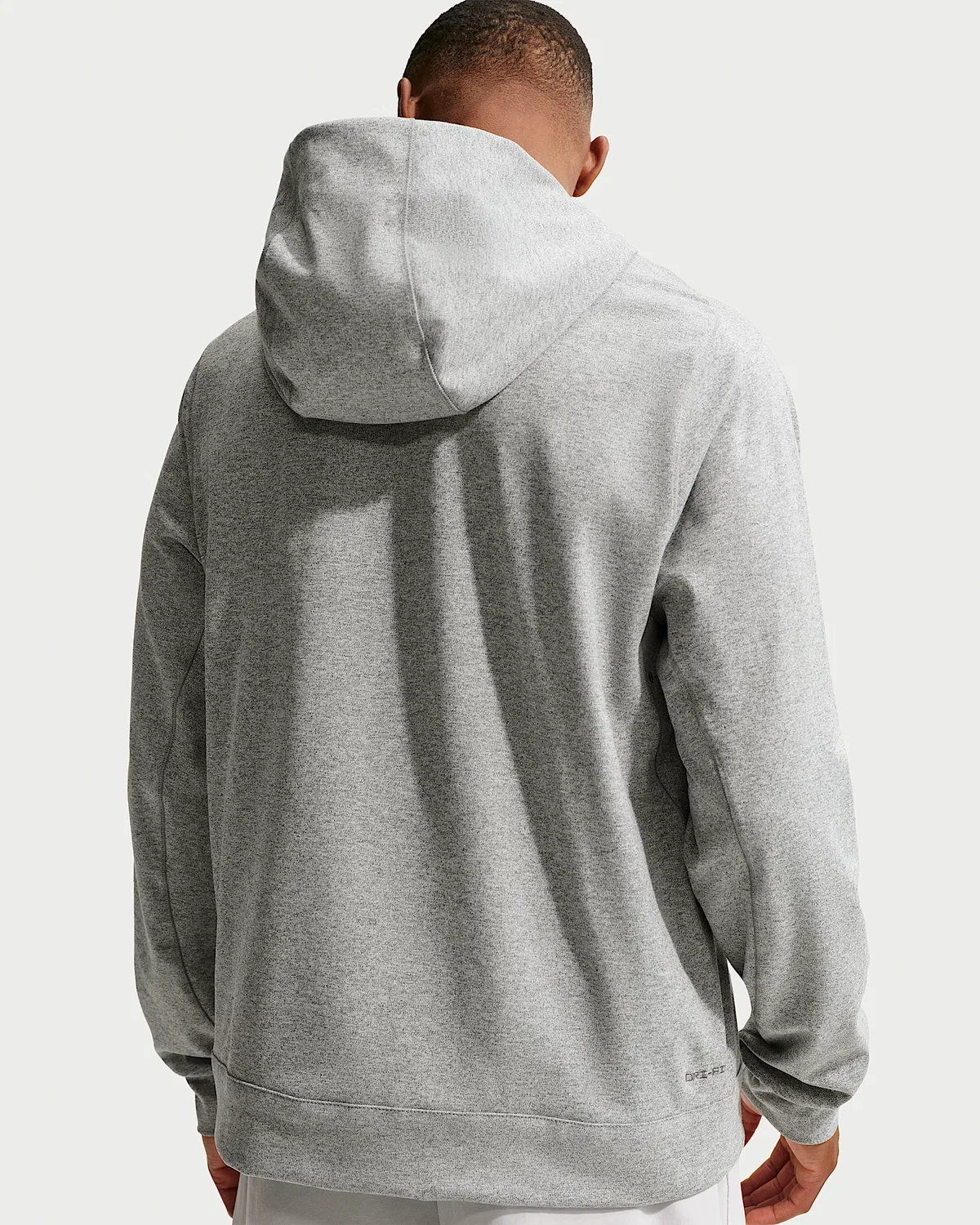 Мужская спортивная худи Nike Primary NanoKnit Dri-FIT с защитой от УФ, Smoke Grey/Heather/Smoke Grey — фото 2