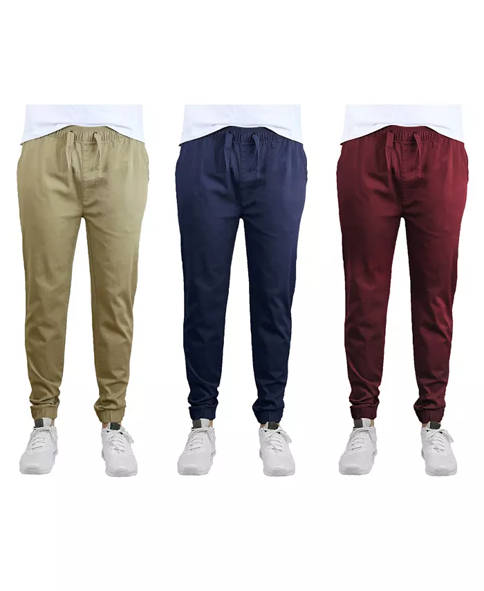 

Мужские базовые джоггеры Slim Fit из стретч-твила, 3 шт Galaxy By Harvic, коричневый