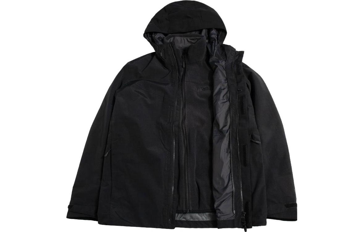 

Куртка-ветровка Jack Wolfskin Outdoor Hiking 3 в 1 водонепроницаемая, ветрозащитная и дышащая унисекс, 6000/Black, Розовый, Куртка-ветровка Jack Wolfskin Outdoor Hiking 3 в 1 водонепроницаемая, ветрозащитная и дышащая унисекс, 6000/Black