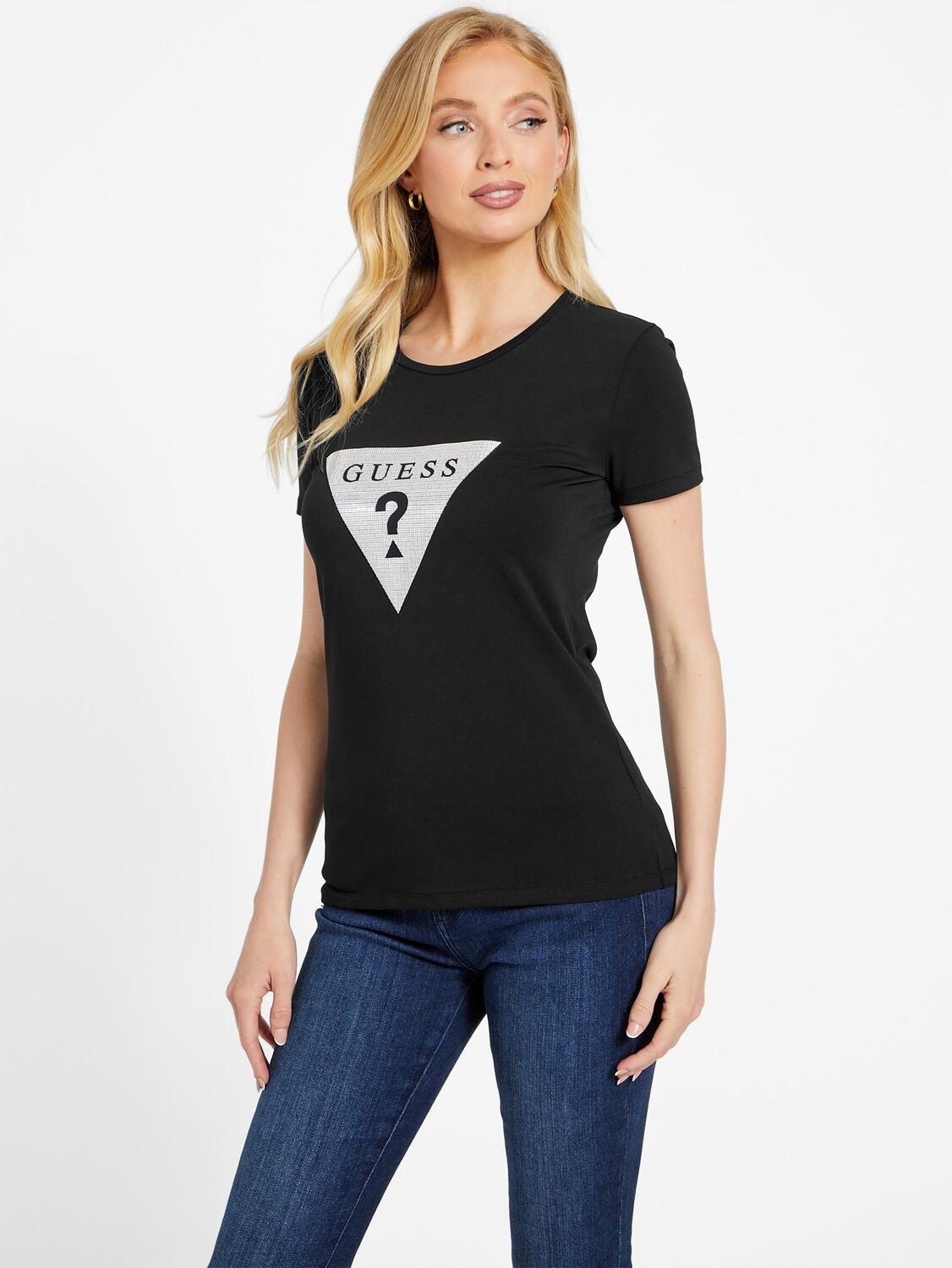 

Футболка с треугольным логотипом Pipa Guess Factory, черный