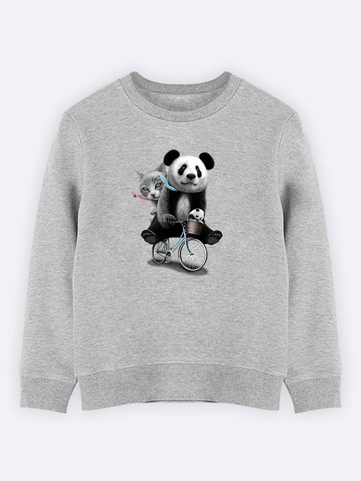 

Толстовка WOOOP Sweatshirt Panda Bicycle, серый
