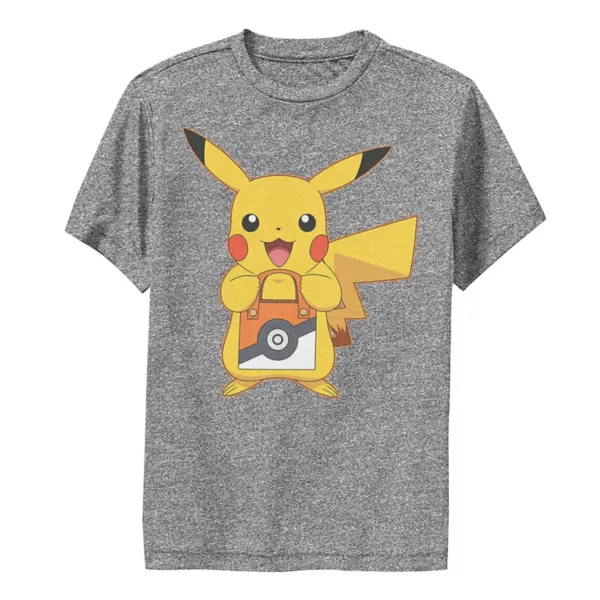 

Футболка для мальчика Pokemon Pikachu с принтом "Сладость или гадость" Licensed Character, серый
