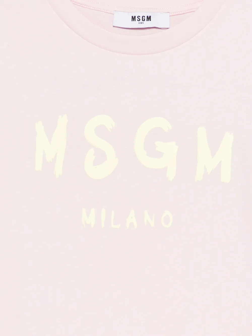 Футболка с короткими рукавами Msgm Kids, розовый — фото 3
