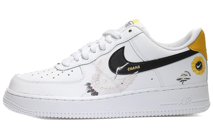 

Кроссовки Nike Air Force 1 Skateboard Shoes Men Low-Top White Yellow