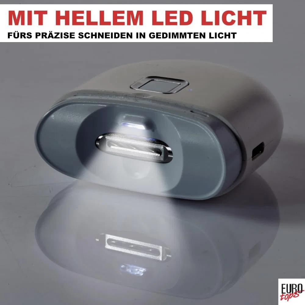 Электрический триммер для ногтей с LED-подсветкой от EUROtops Eurotops, White — фото 4