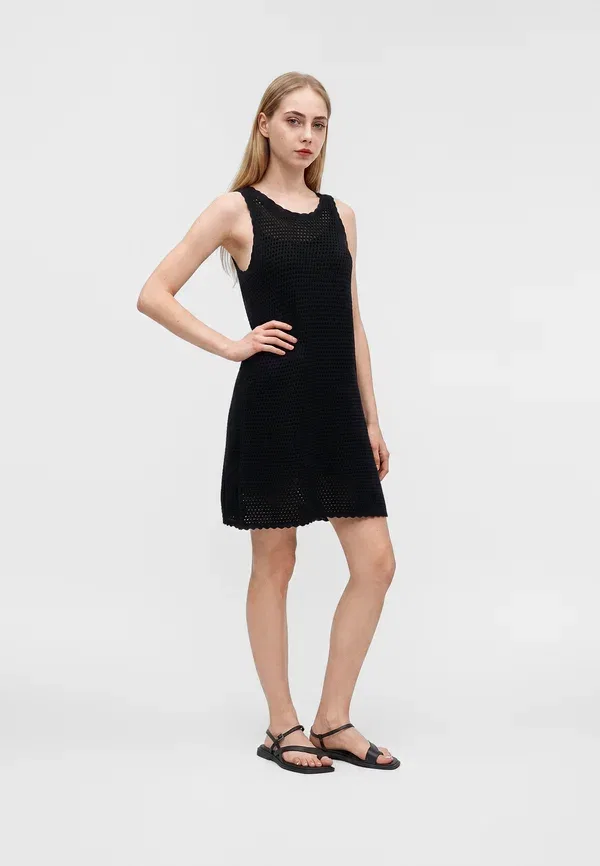 Платье Gap day dress, истинный черный — фото 2
