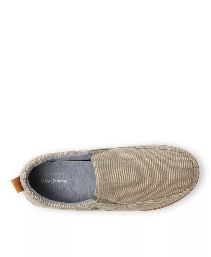 Мужские домашние тапочки Alpine от Men s Zurich с закрытым задником Dearfoams, коричневый/бежевый — фото 4