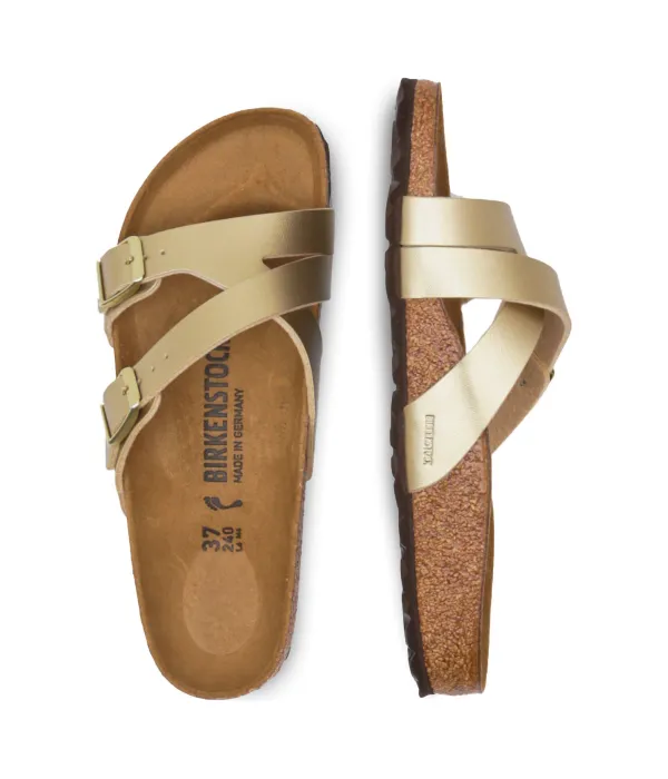Тапочки Yao Balance BF из кожи Narrow fit Birkenstock, желтый — фото 4