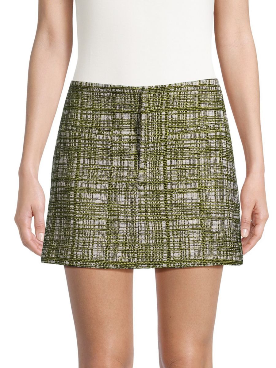 

Мини-юбка из твида Jason Wu, цвет Moss