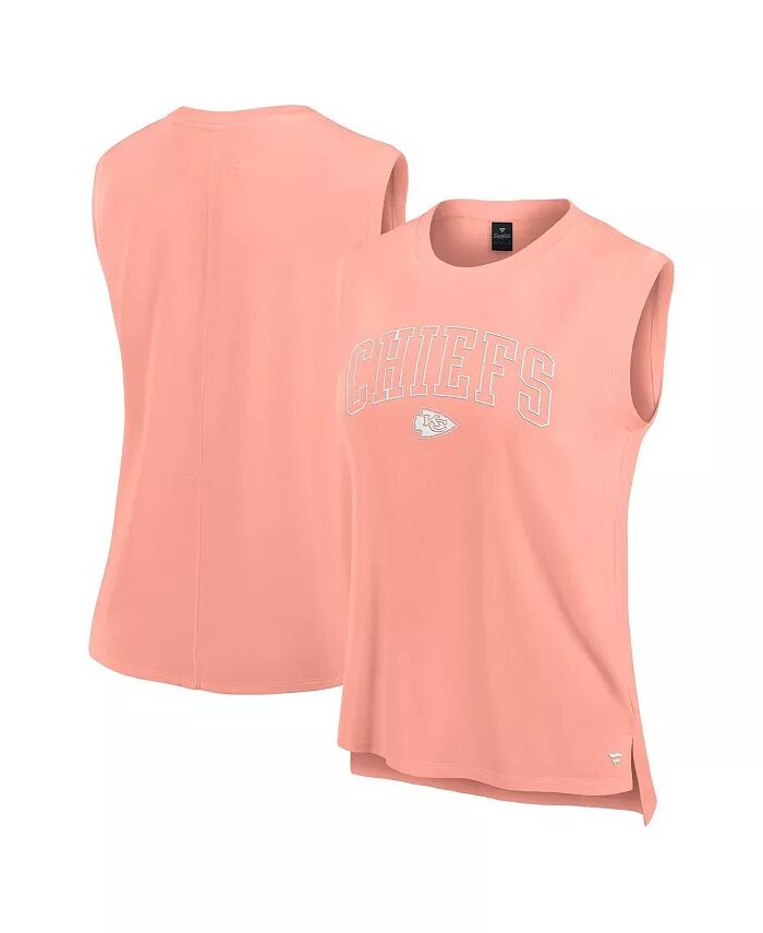 

Женская майка Coral Kansas City Chiefs Studio Gym Fanatics