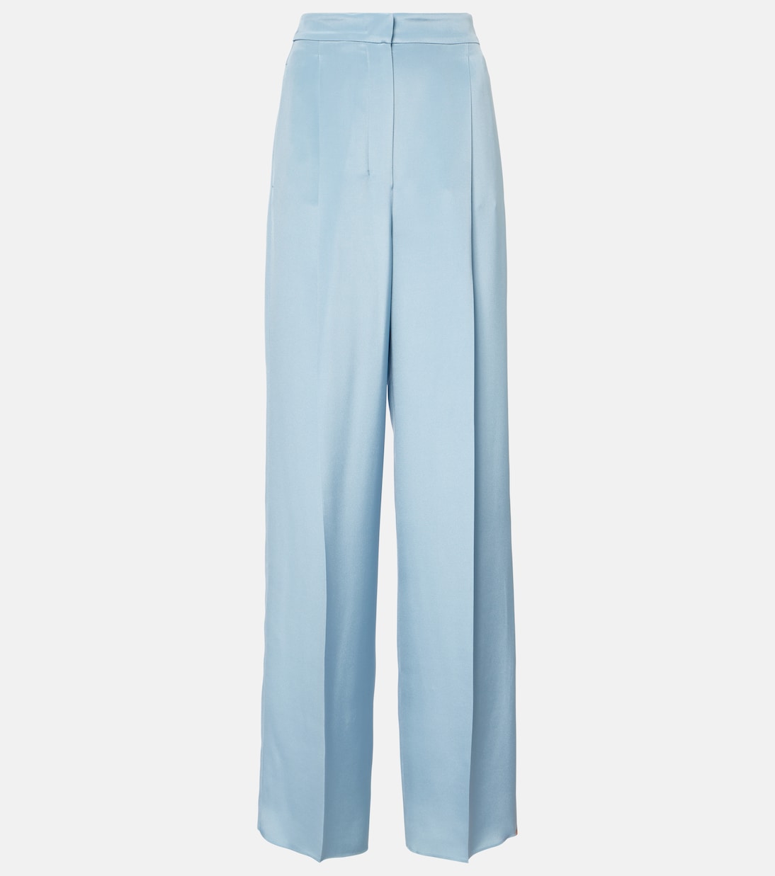 

Широкие брюки из шелка Origano с высокой талией Max Mara, Glass Blue