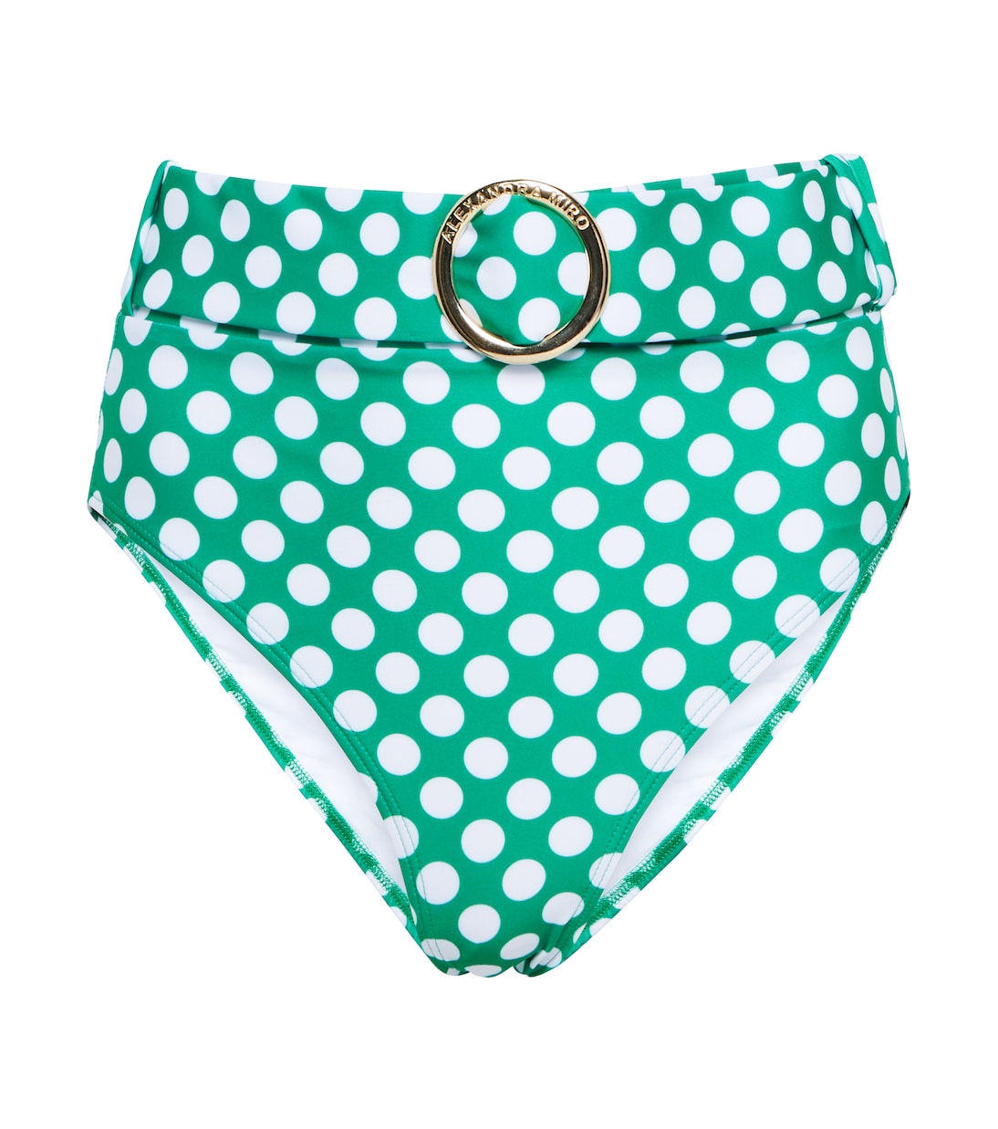 

Плавки-бикини в горошек от Урсулы Alexandra Miro, Emerald White Polka Dot