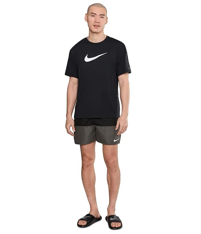 Плавки Nike Split 5" Brief Lined Volley, Black — фото 2