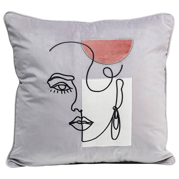 

Декоративная подушка Kare Design Mademoiselle, 45 см цвет grau/mehrfarbig