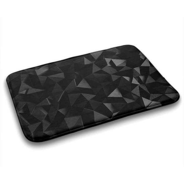

Коврик для ванной Tulup Geometrische Abstraktion, 90x1x90 см, черный