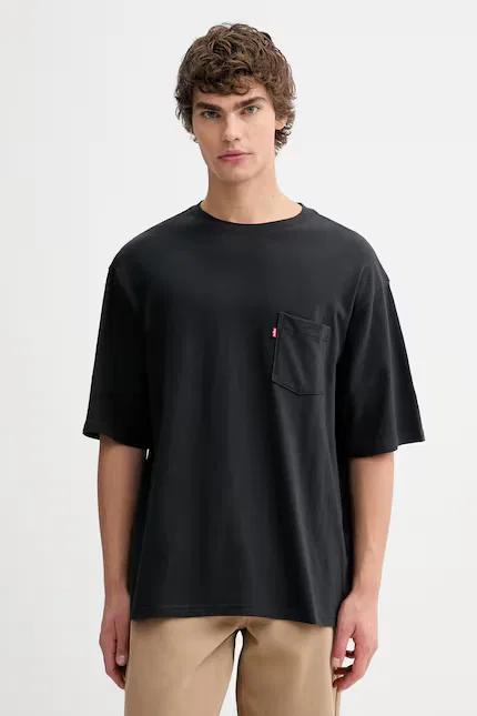 Футболка хлопковая Half Slv Pkt Levi's, черный