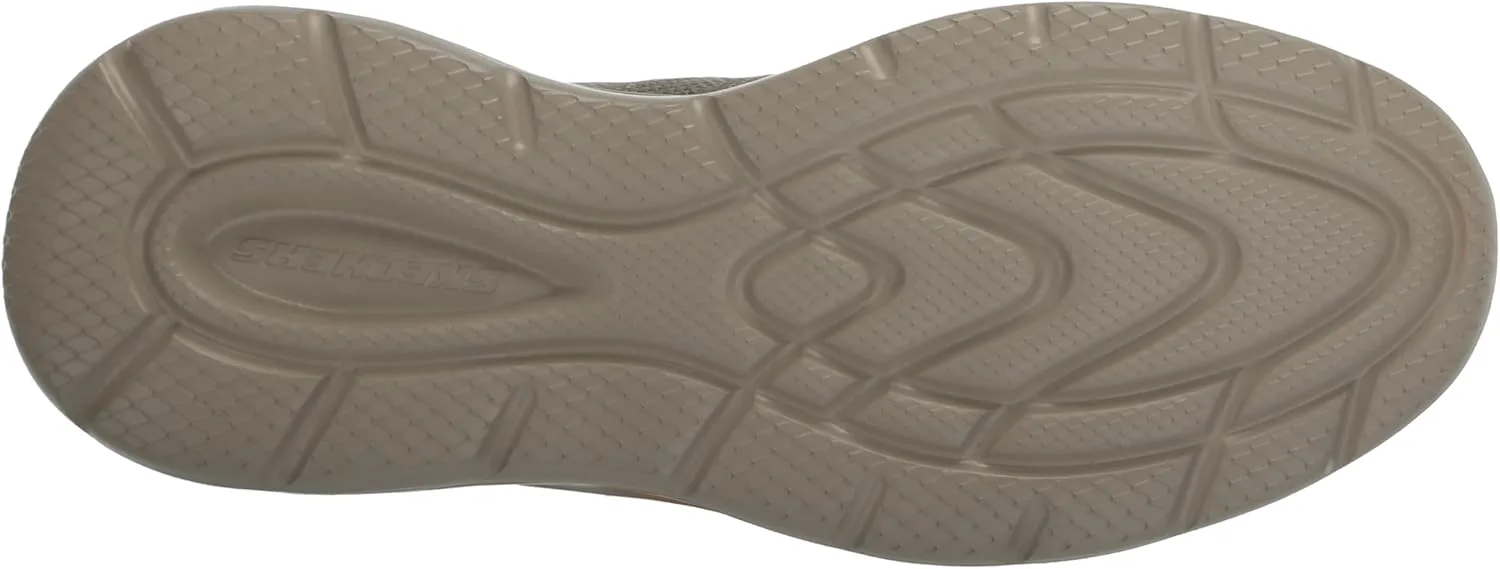 Мужские кроссовки Skechers Streetwear Garner - Orston вязаные с эластичной вставкой, бежевый — фото 3