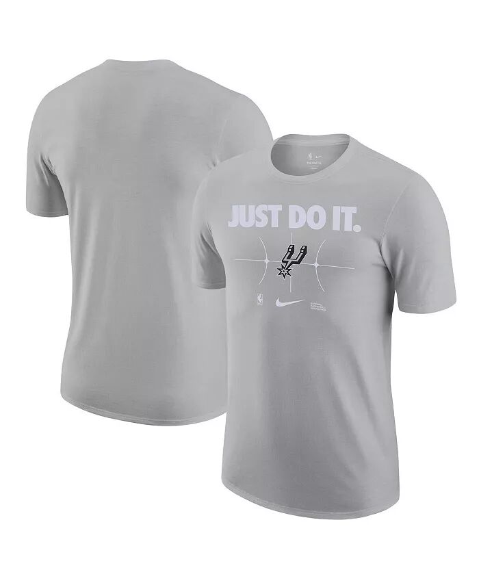 

Мужская серебряная футболка San Antonio Spurs Just Do It Nike