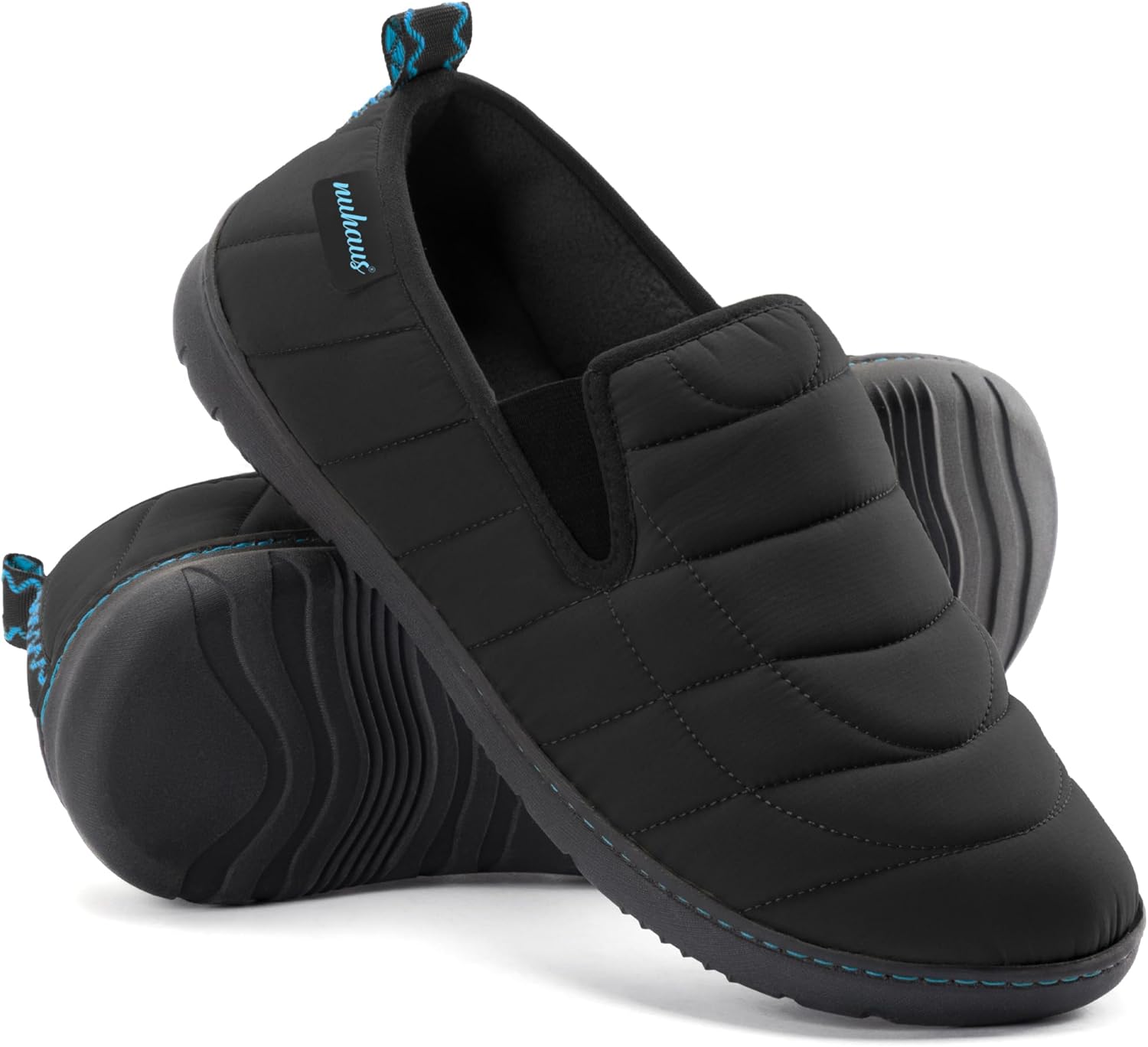 

Мужские тапочки с эффектом памяти для улицы и дома, слипоны, домашние туфли Nuhaus, Obsidian