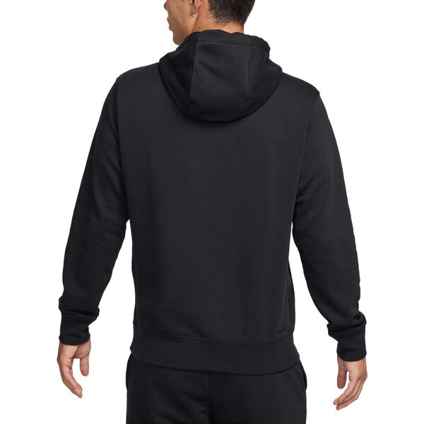 Толстовка swoosh dri-fit french terry pullover fitness hoodie asia sizing 'black white' Nike, черный — фото 2