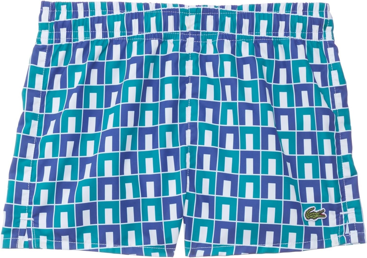 

Пляжные шорты Lacoste Aop Drawstring Swim Shorts, цвет Lapland/Multico