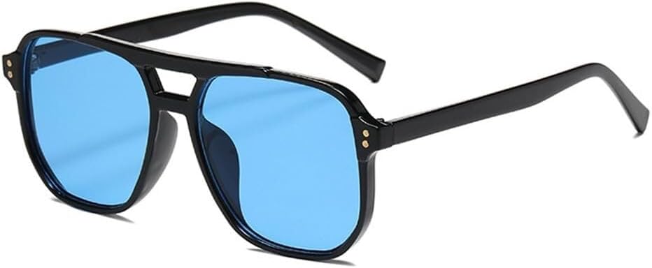 

Солнцезащитные очки Double Bridges Candy Color для женщин, градиентные, с защитой от УФ-излучения UV400, в стиле панк, с заклепками, для занятий спортом на открытом воздухе, бега и езды Generic, Black Blue