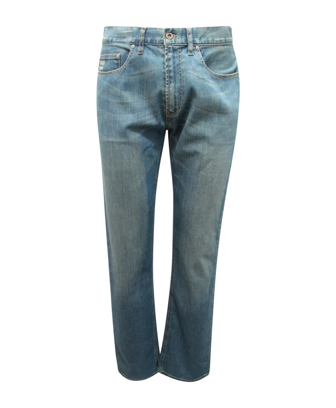 

Брюки прямого кроя цвета «камень-голубой» Lacoste, синий