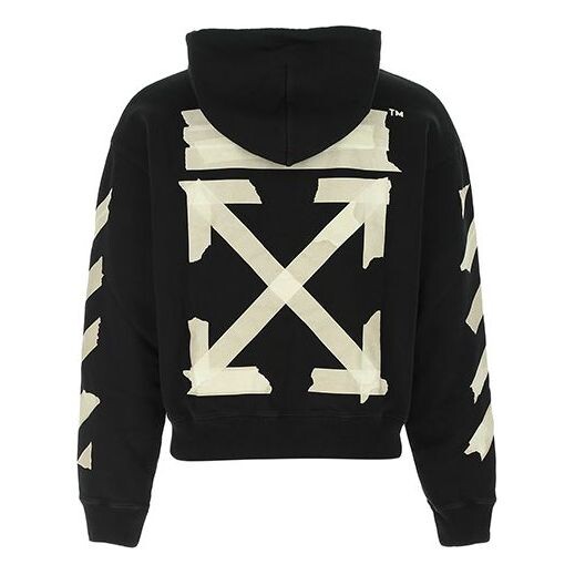 

Толстовка tape arrows over hoodie 'black/beige' Off-White, черный