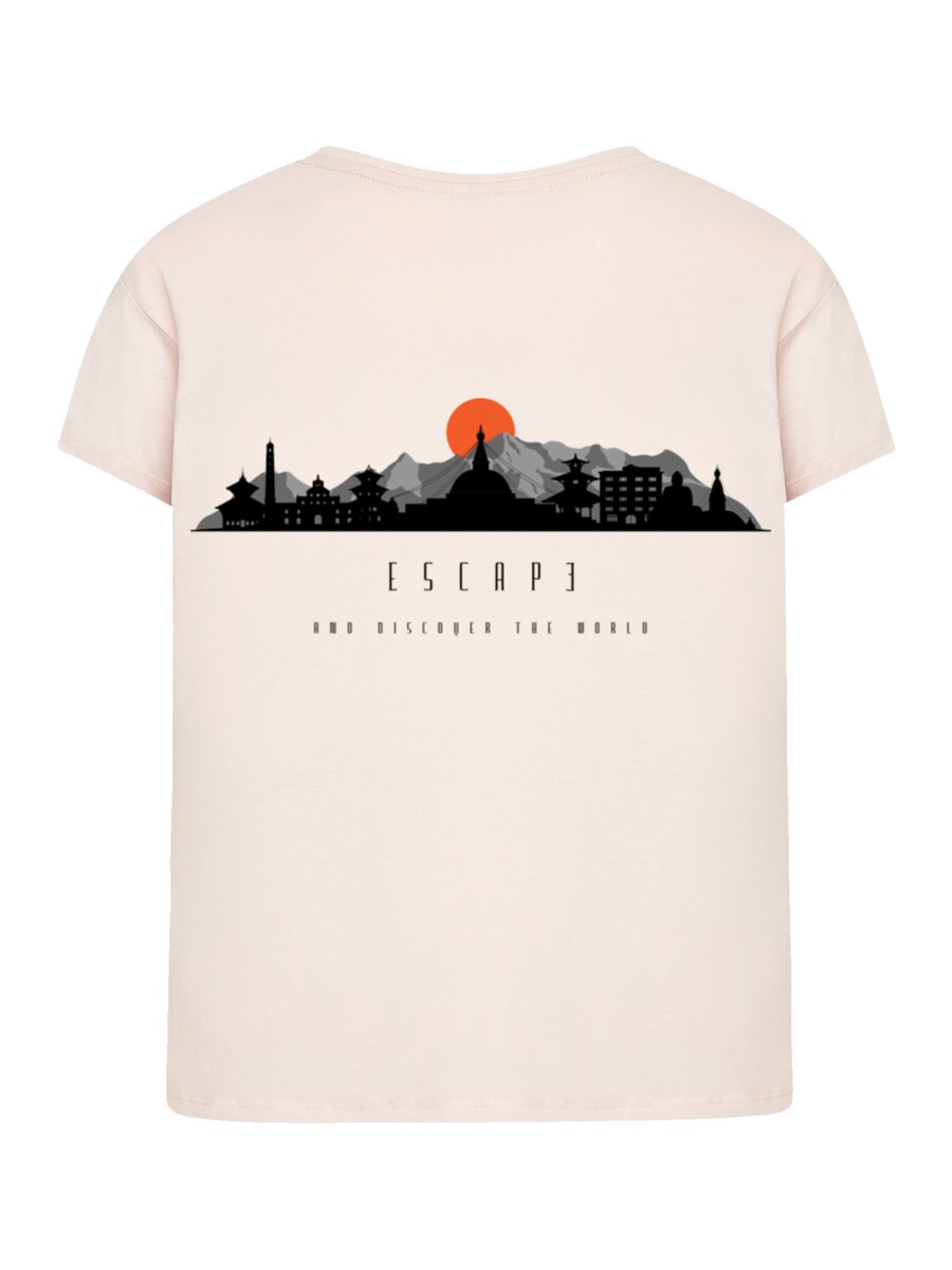 

Футболка F4NT4STIC Escape Discover the World Asian Town, Rose