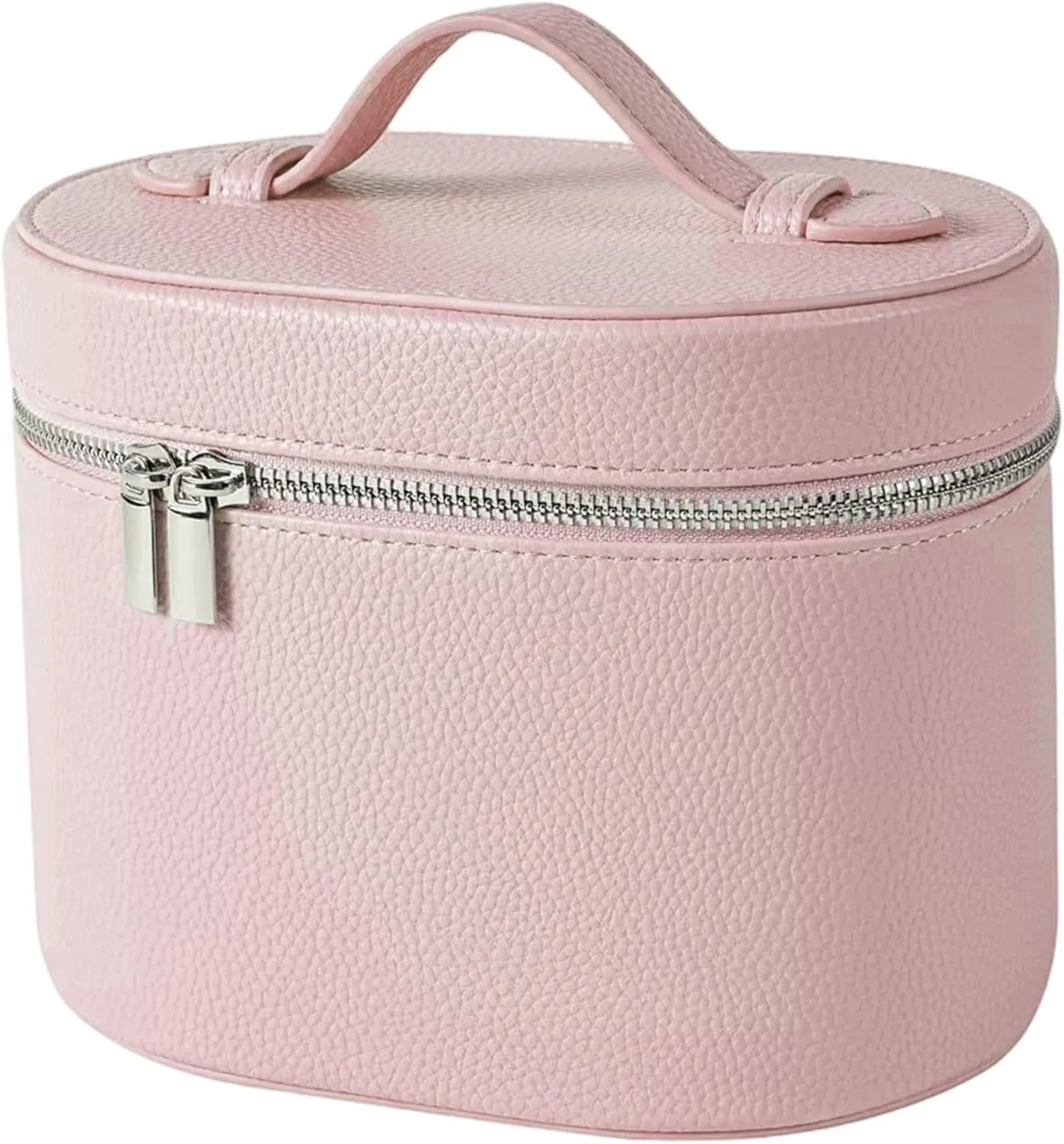 Кожаная дорожная косметичка из ПУ с съемным разделителем Tsawntd, Pink