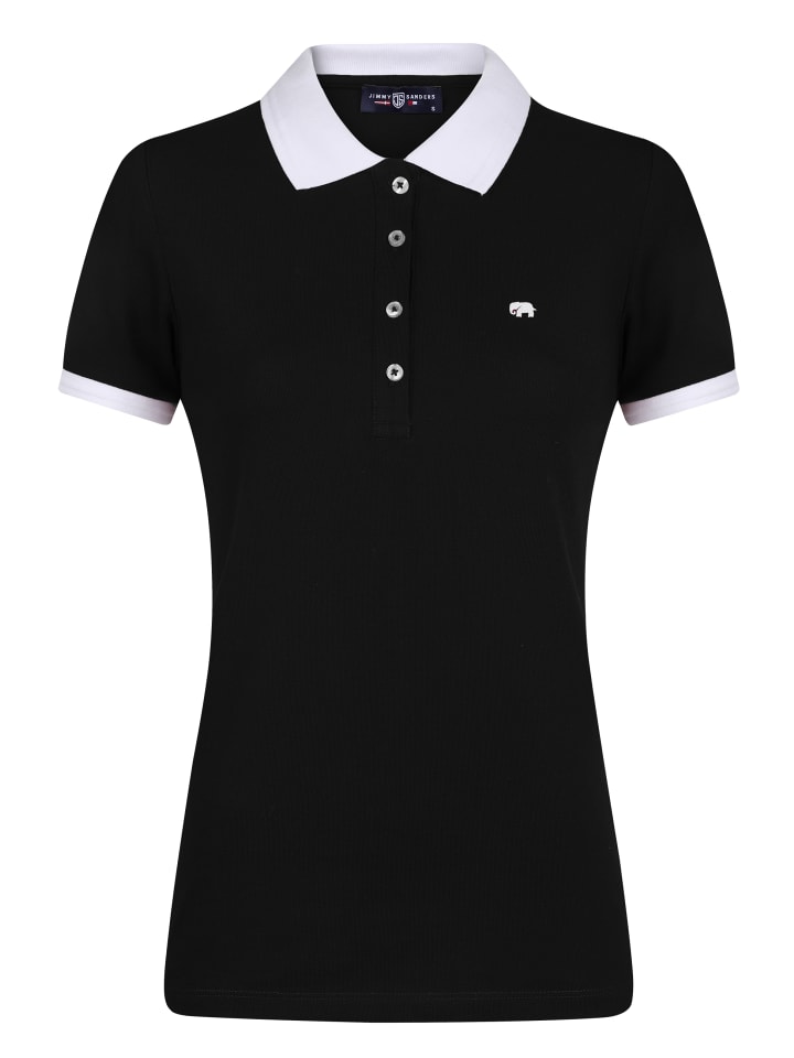 

Рубашка-поло с короткими рукавами черного цвета JIMMY SANDERS