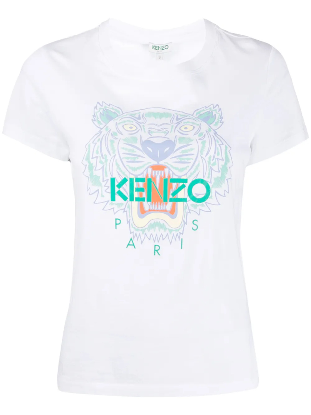 

Kenzo футболка с принтом Tiger, белый