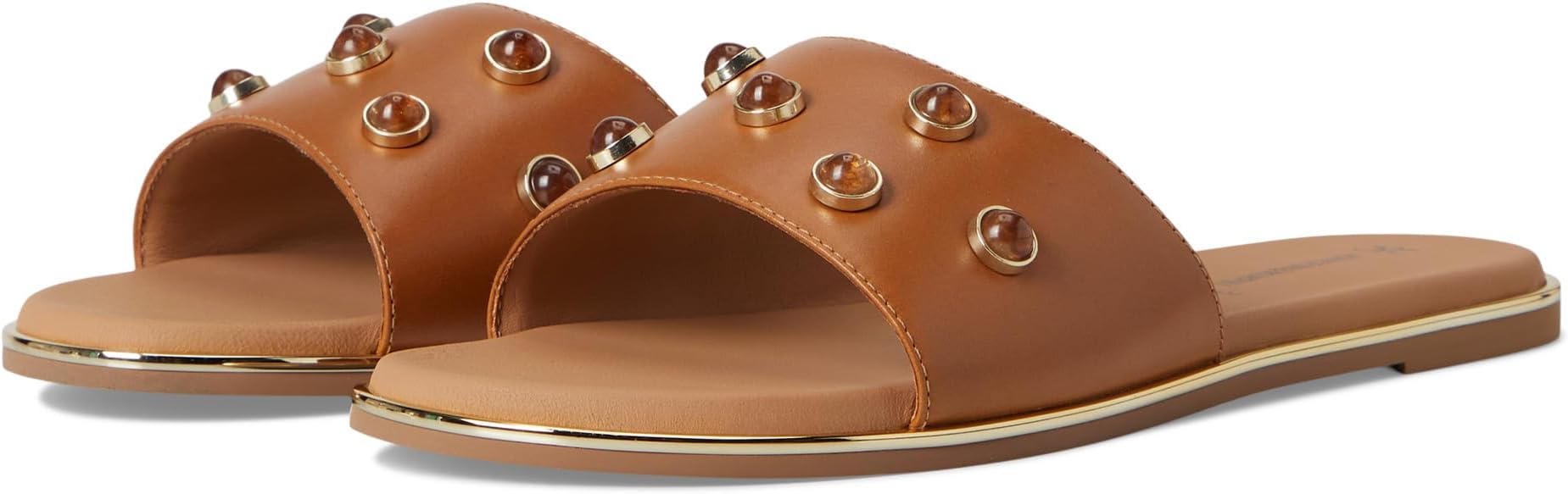 Балетки Johnston & Murphy Shayla Embellished Slide, желто-коричневый