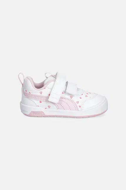 Кроссовки детские с принтом Multiflex 2 Hearty V In Puma, белый — фото 2