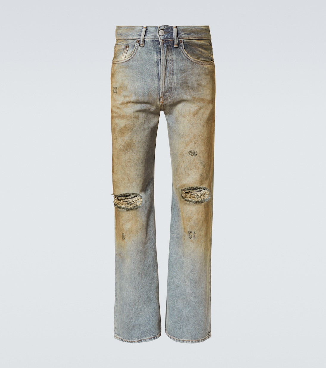 

2021M потертые джинсы с широкими штанинами Acne Studios, Mid Blue