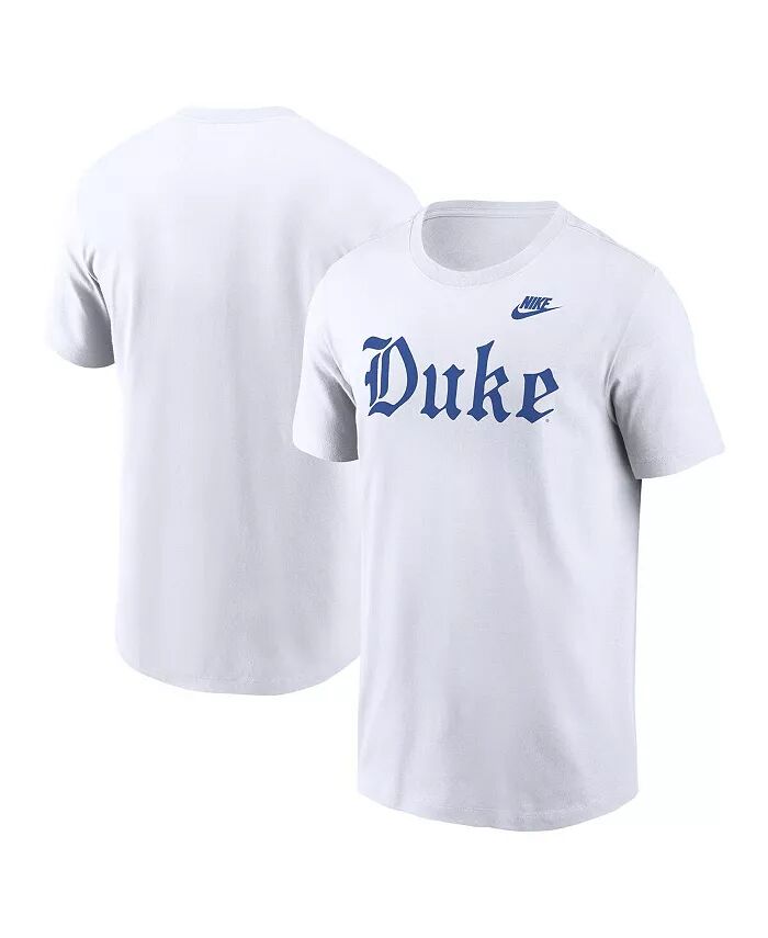 

Мужская белая футболка Duke Blue Devils Old English Nike