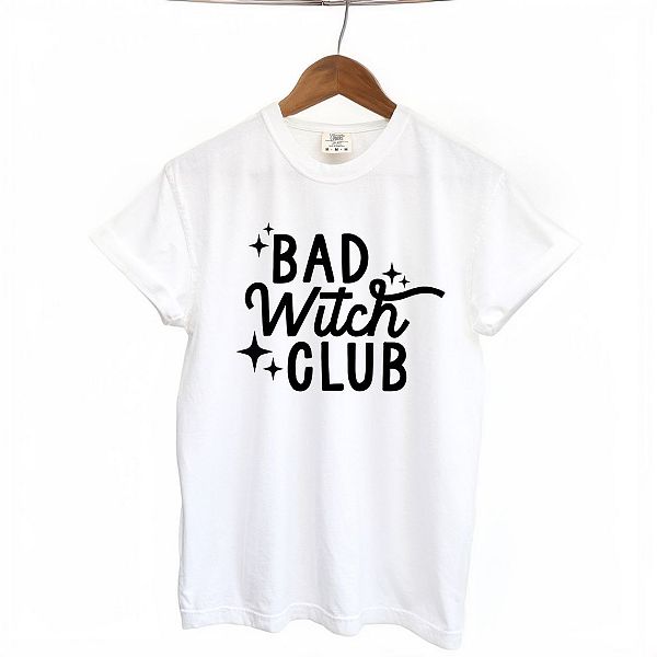 

Bad witch club футболка с окраской изделия Simply Sage Market, White, Белый, Bad witch club футболка с окраской изделия Simply Sage Market, White