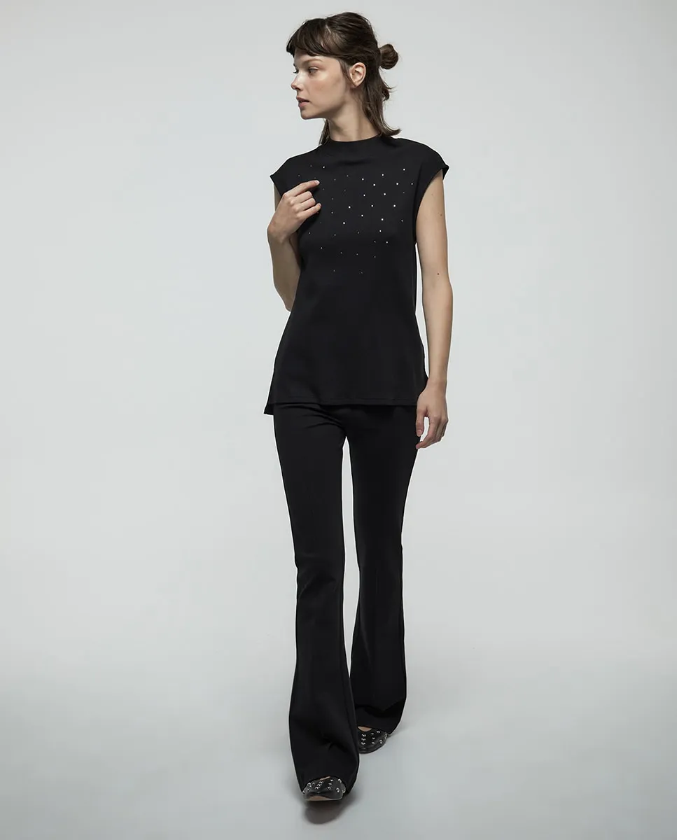 

Футболка с стразами Sfera, черный