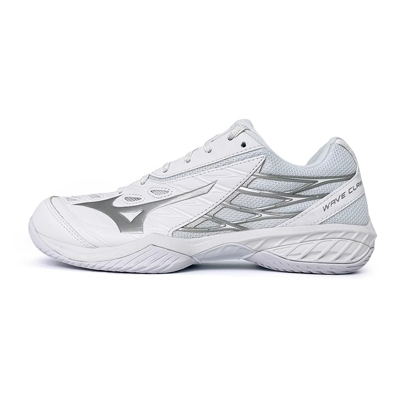 

Mizuno Вейв Клоу бадминтонные туфли женские низкие белые/серебристые, цвет White/Silver