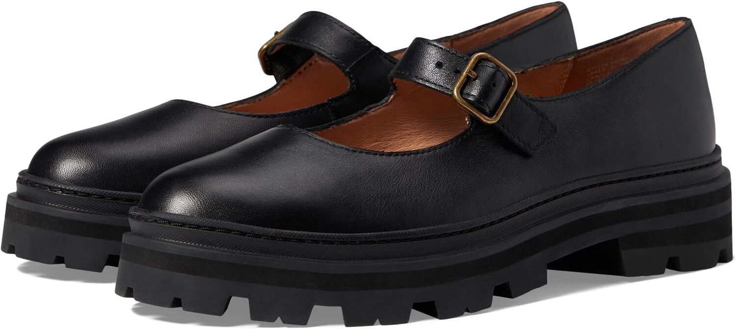 

Туфли Madewell The Freya Platform Lugsole Mary Jane, цвет True Black