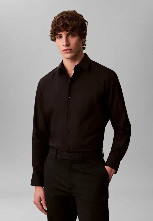 Классическая рубашка из цельного куска ткани Calvin Klein, Black