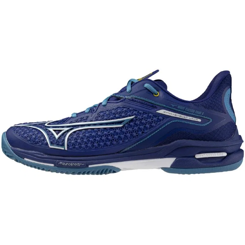 Теннисные кроссовки «Wave Exceed Tour 6 OC» от Mizuno, Blue X White