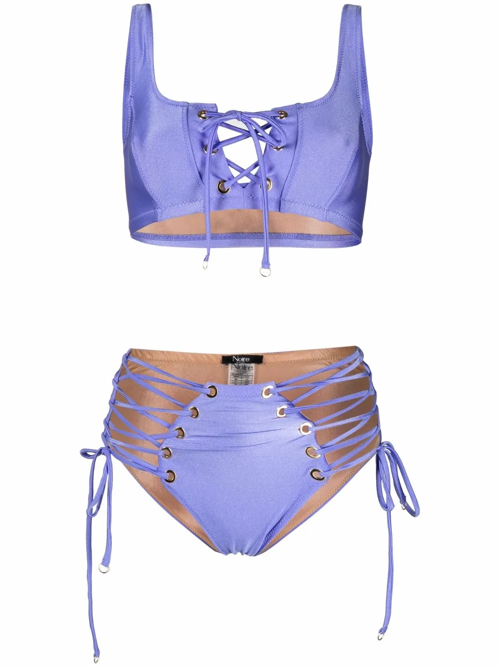 

Бикини со шнуровкой Noire Swimwear, фиолетовый