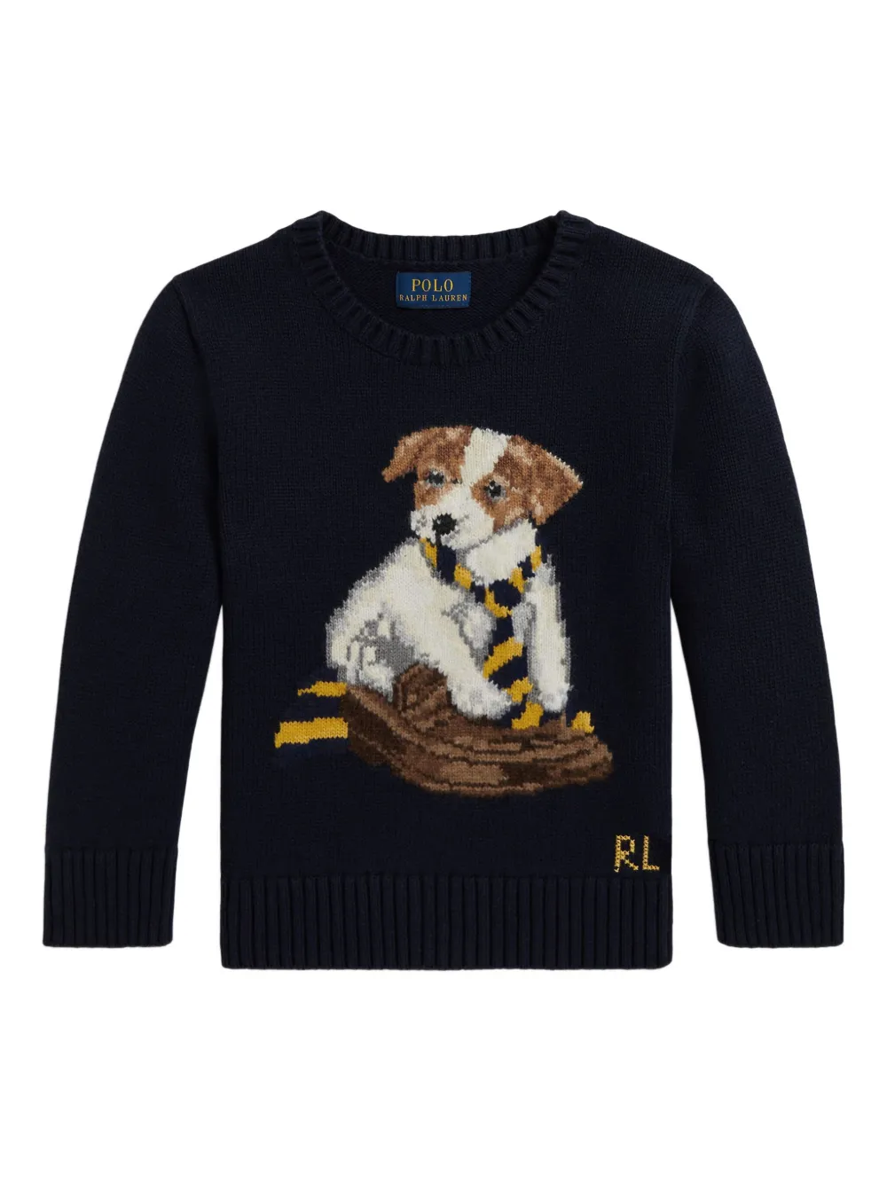 

Свитер с узором POLO RALPH LAUREN KIDS, синий