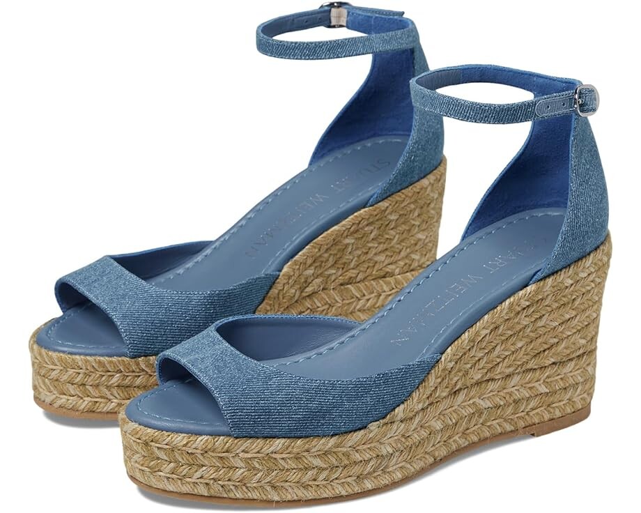 

Туфли Stuart Weitzman Nudistia Espadrille Wedge, цвет Washed