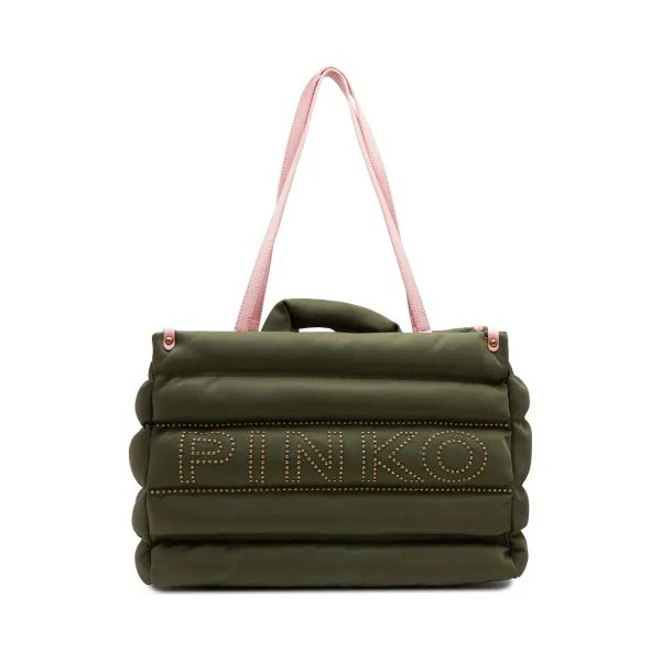 

Микросумка-Шоппер из переработанных материалов Pinko, зеленый
