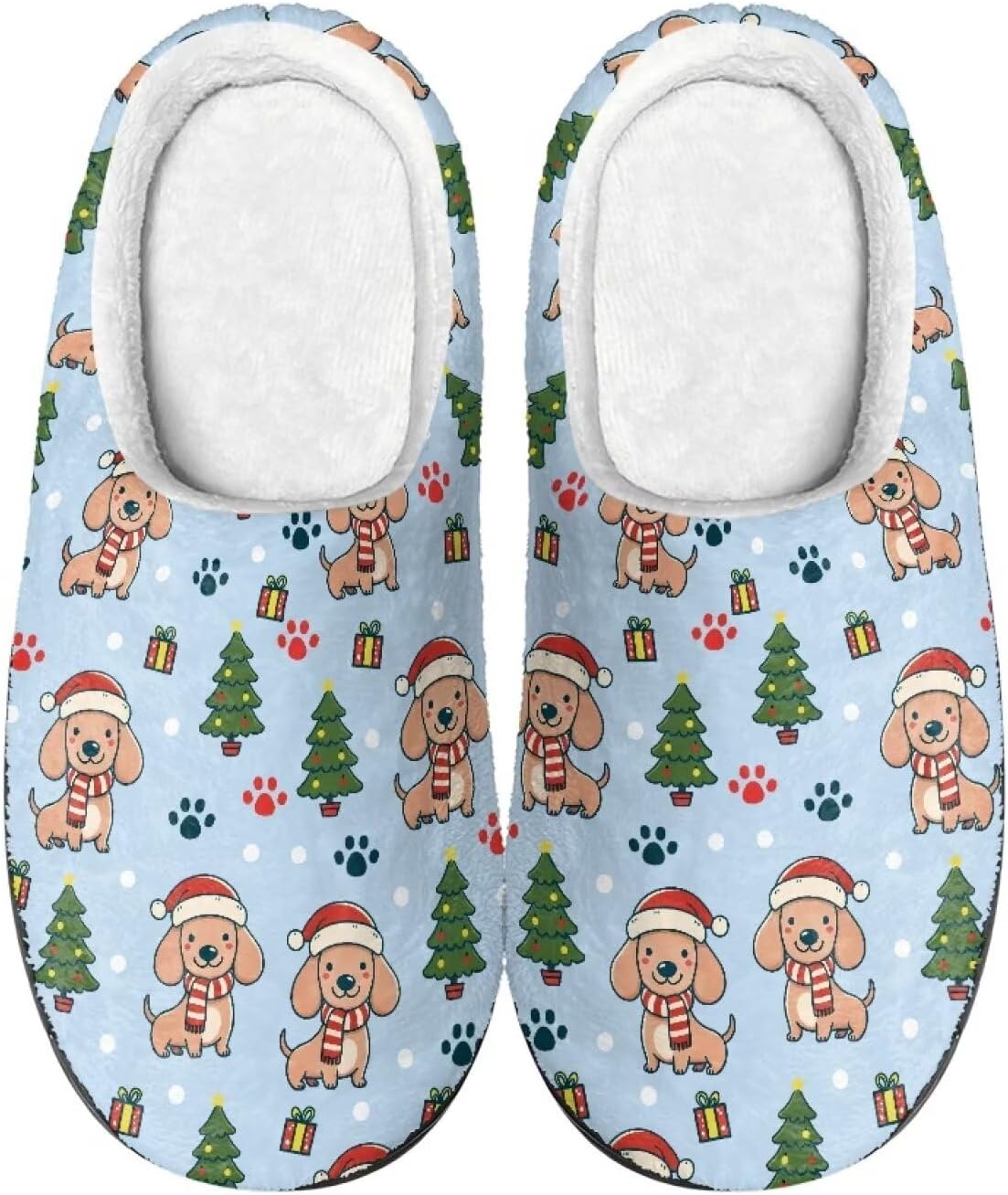 

Тапочки для женщин и мужчин, рождественские тапочки, домашние тапочки, тапочки для дома, рождественские тапочки унисекс Srengjodk, Christmas Dog Print