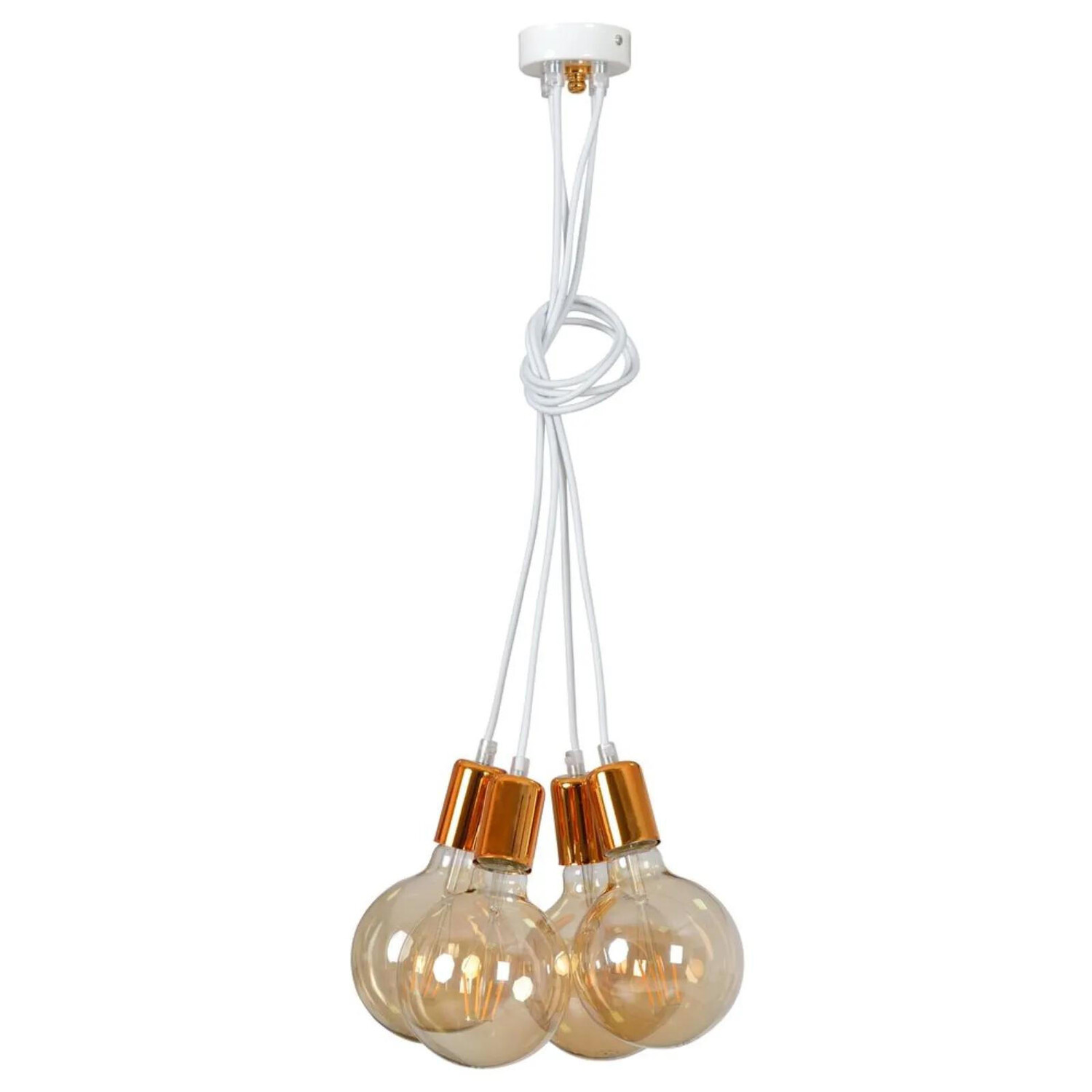 

Подвесная лампа famlights, 15x15x80 см, белый/медный