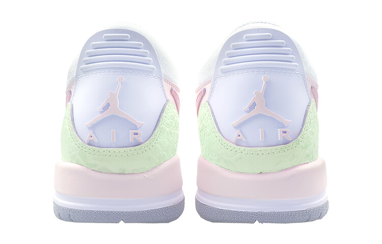Кроссовки Jordan Legacy 312 Vintage Basketball Shoes Women's Low-top White/green/pink, белый — фото 4